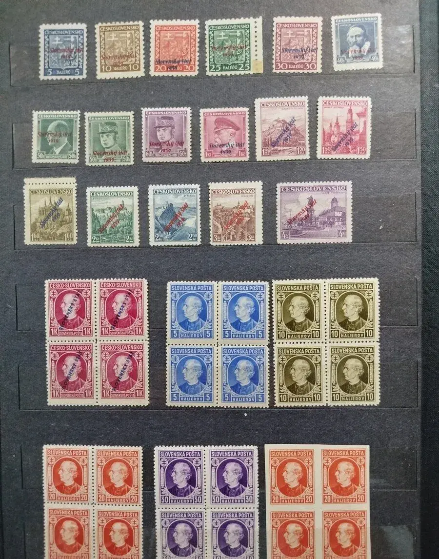 Slovenský štát - partia známok, bloky