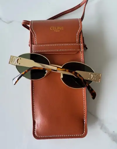 Celine Triomphe metal sunglasses