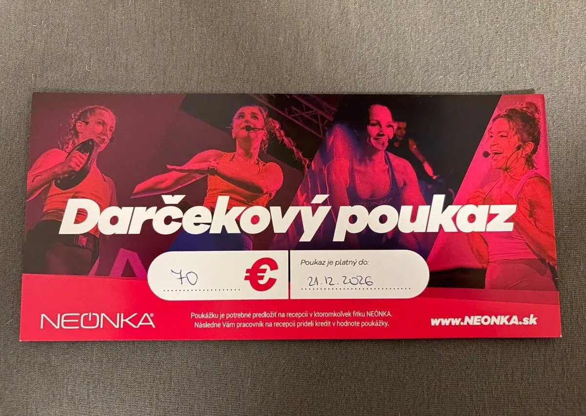 Darčekový poukaz NEÓNKA