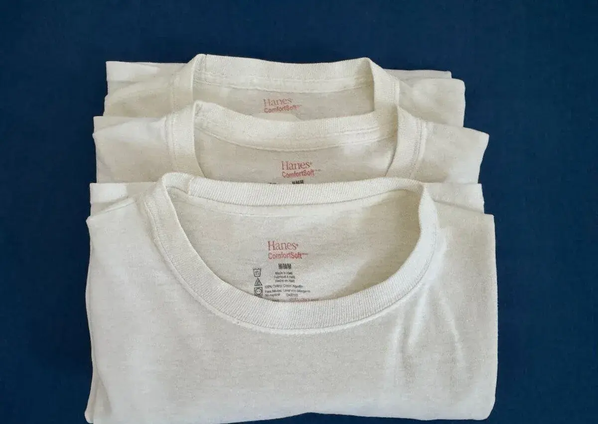 Supreme x Hanes biele tričká - 3 kusy, veľkosť M