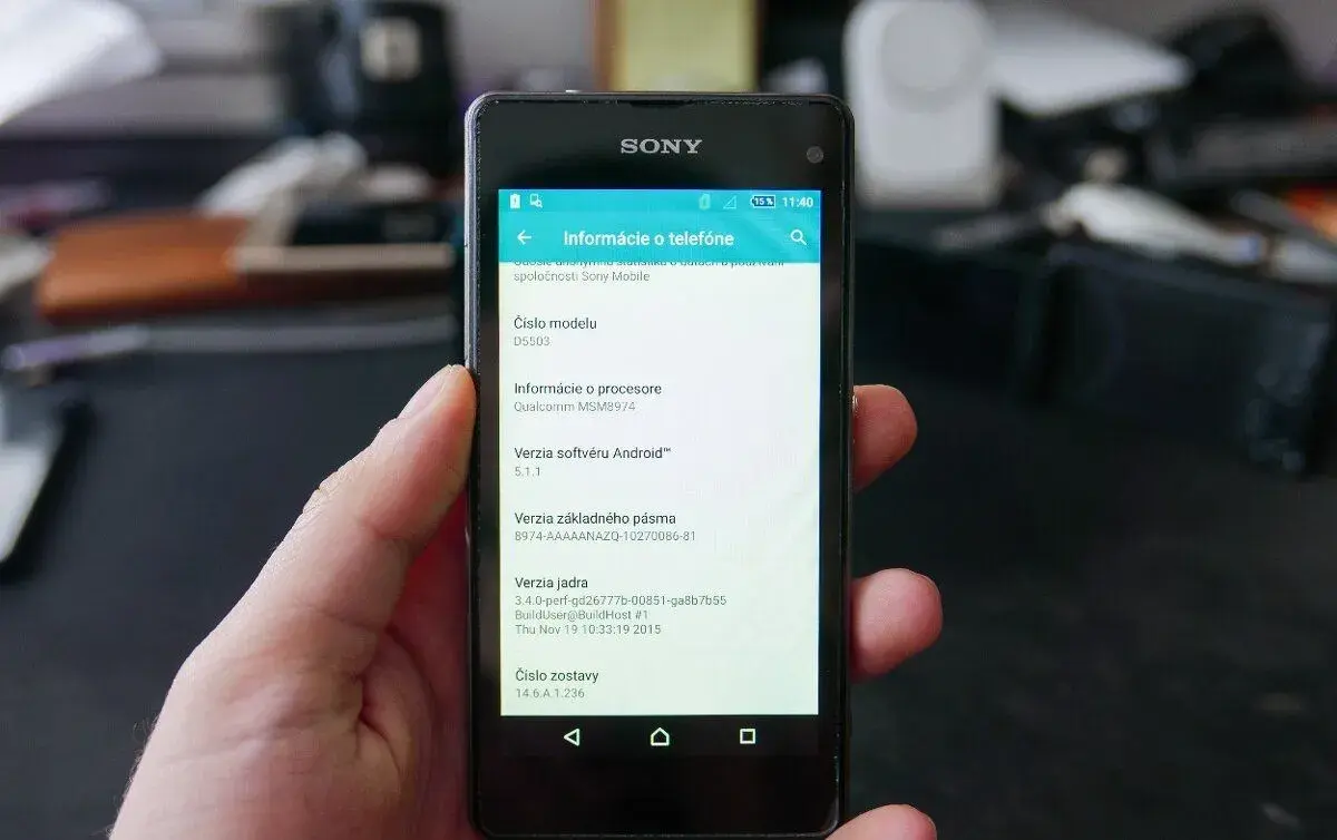 Sony Xperia Z1 Compact čierna