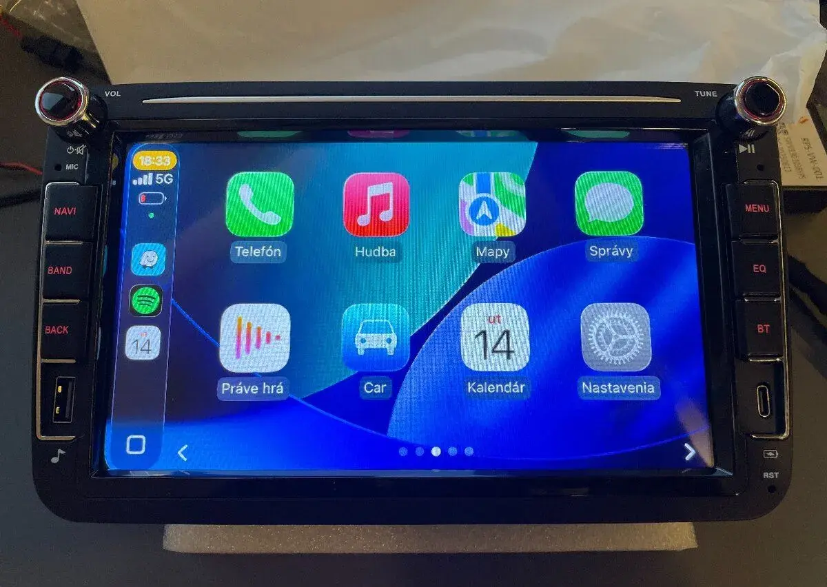VW, SEAT, ŠKODA 8” ANDROID autorádio 4GB+64GB 1,5GHz