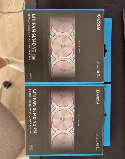 Lian Li UNI FAN SL140 RGB PWM, 140mm, 2ks, biely