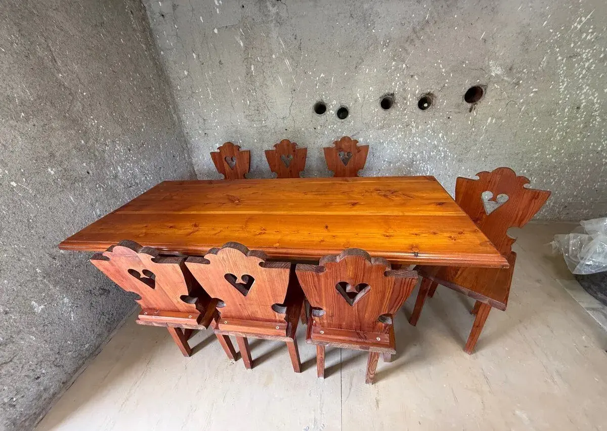 Masívny rustikálny set 180 cm