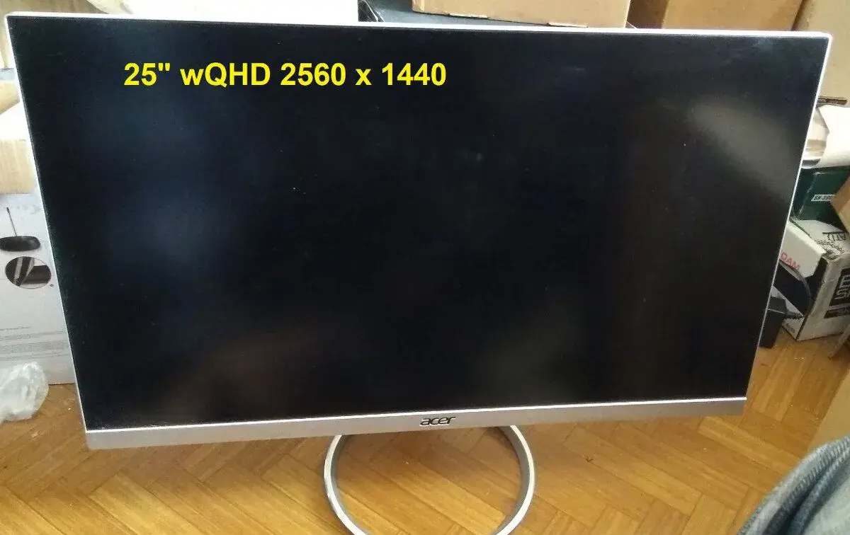 monitor IPS LCD 25 palcovy WQHD 2560x1440 (2K) Acer H257HU