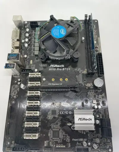 ASRock H110 Pro BTC+ + Celeron