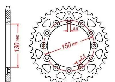 Rozeta JT sprockets Suzuki Honda XR600,XR250