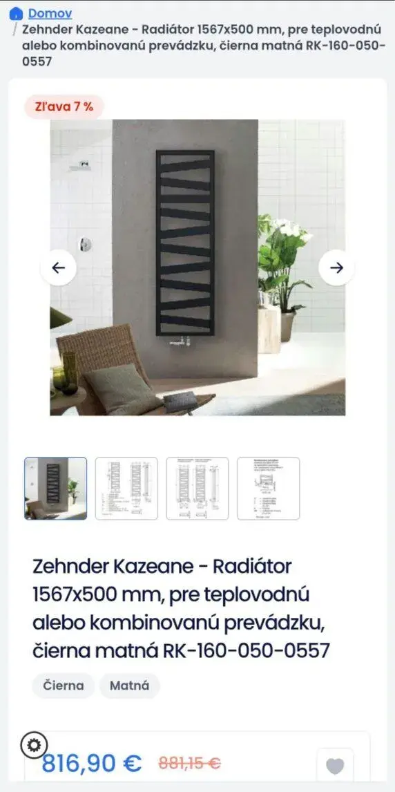 Nový dizajnový radiátor Zehnder Kazeane