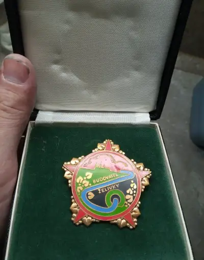 Odznak budovalel Želivky.Praha.ČSSR.Socializmus.