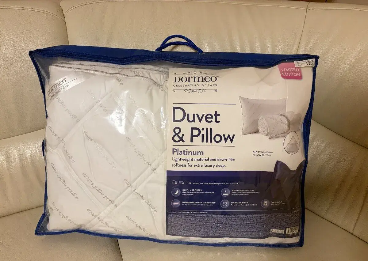 Dormeo set vankúš + paplon