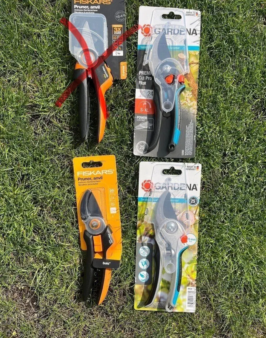 Záhradné nožnice Gardena & Fiskars