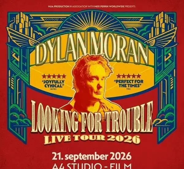 2 vstupenky Dylan Moran: LOOKING FOR TROUBLE