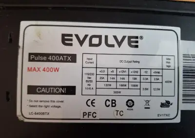 Zdroj Evolveo 400w.