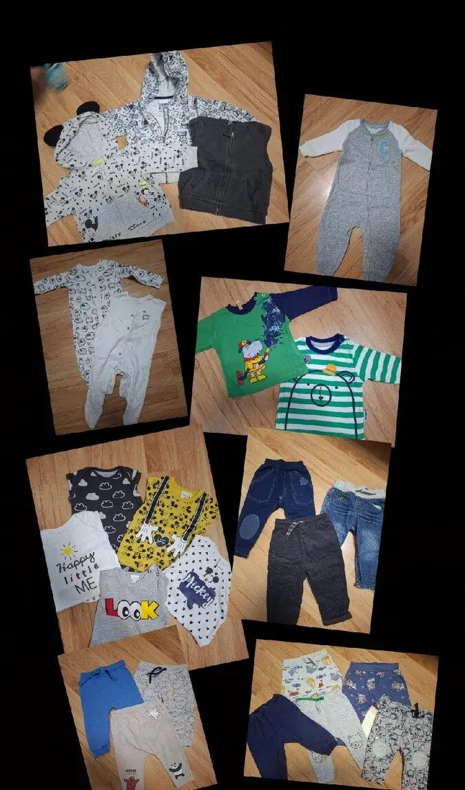 Balík detského oblečenia