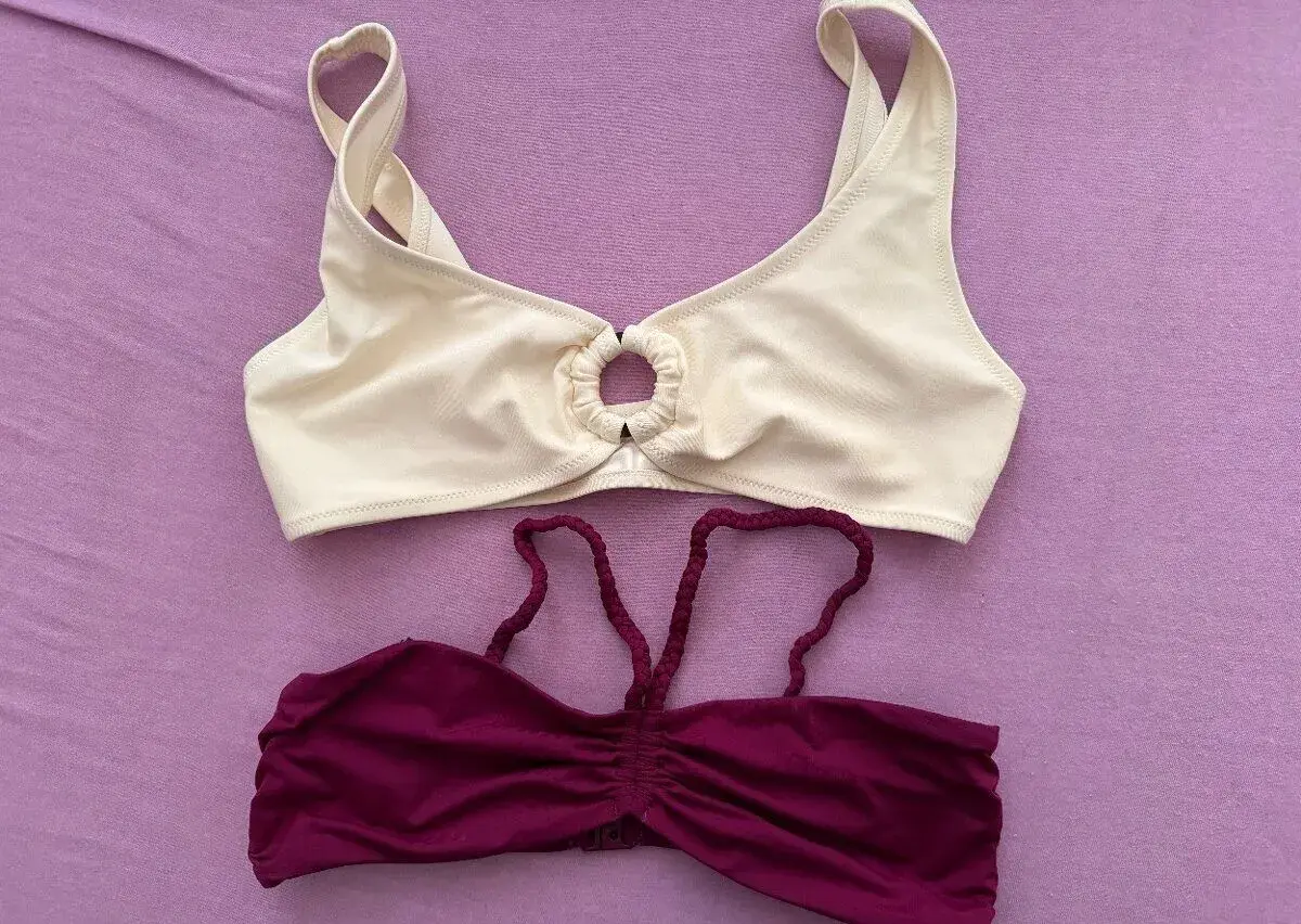 2x dámske plavky - vrch - M/L
