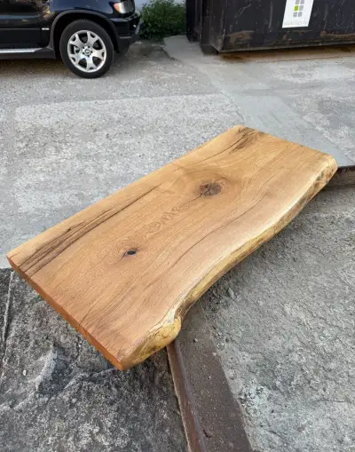 Dubová masívna doska do kúpelňe