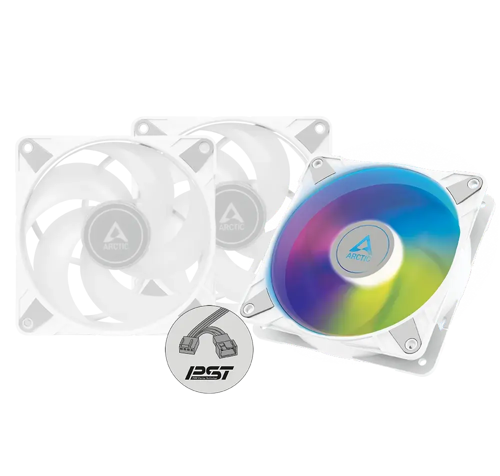 ARCTIC ventilátor P12 PWM PST A-RGB (balenie 3ks)