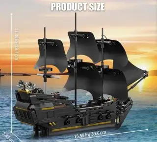 Pirati z Karibiku-velka lod 921 ks stavebnica