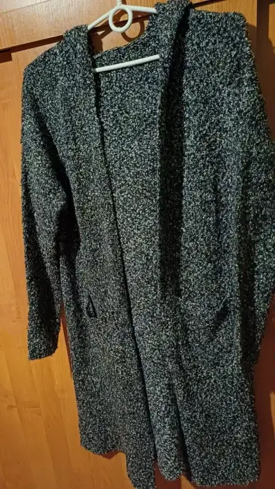 Kardigan s kapucnou pre moletky xxl
