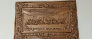 Drevený obraz Posledna večera 94×60cm