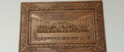 Drevený obraz Posledna večera 94×60cm