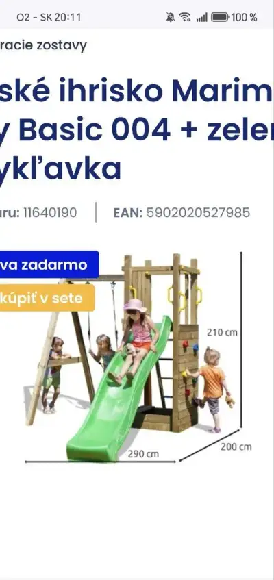 Detské ihrisko na záhradu