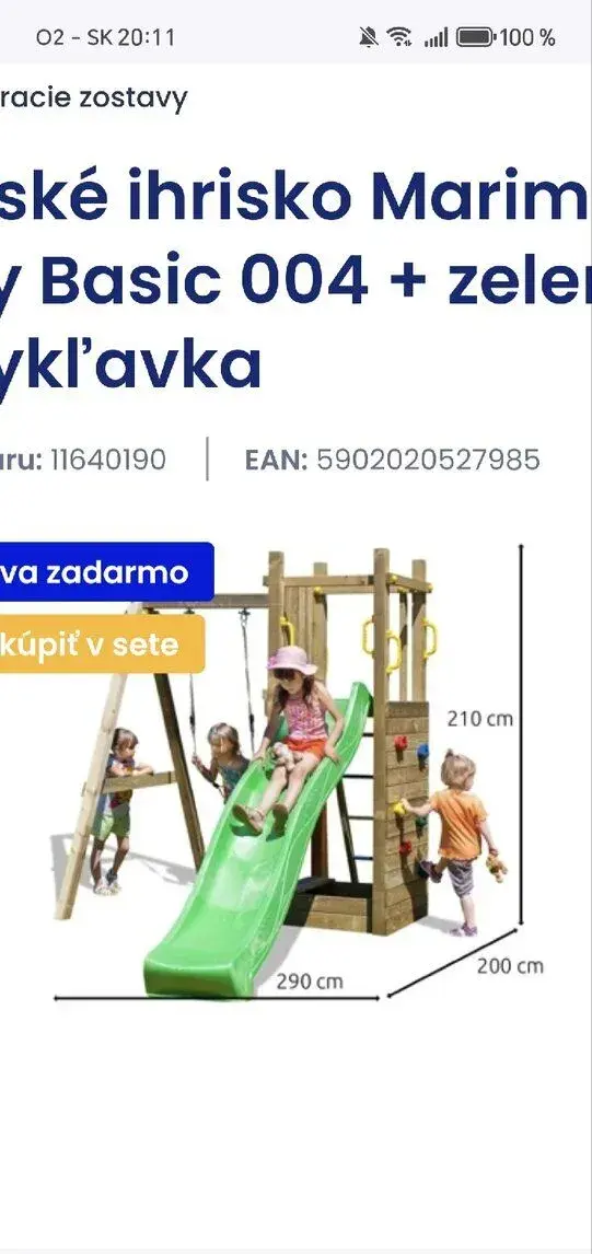 Detské ihrisko na záhradu
