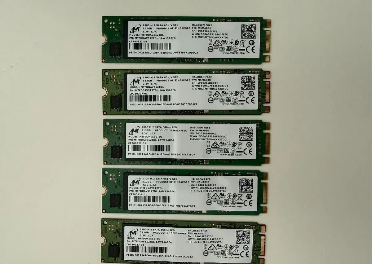 Micron 1300 M.2 SATA SSD 512GB