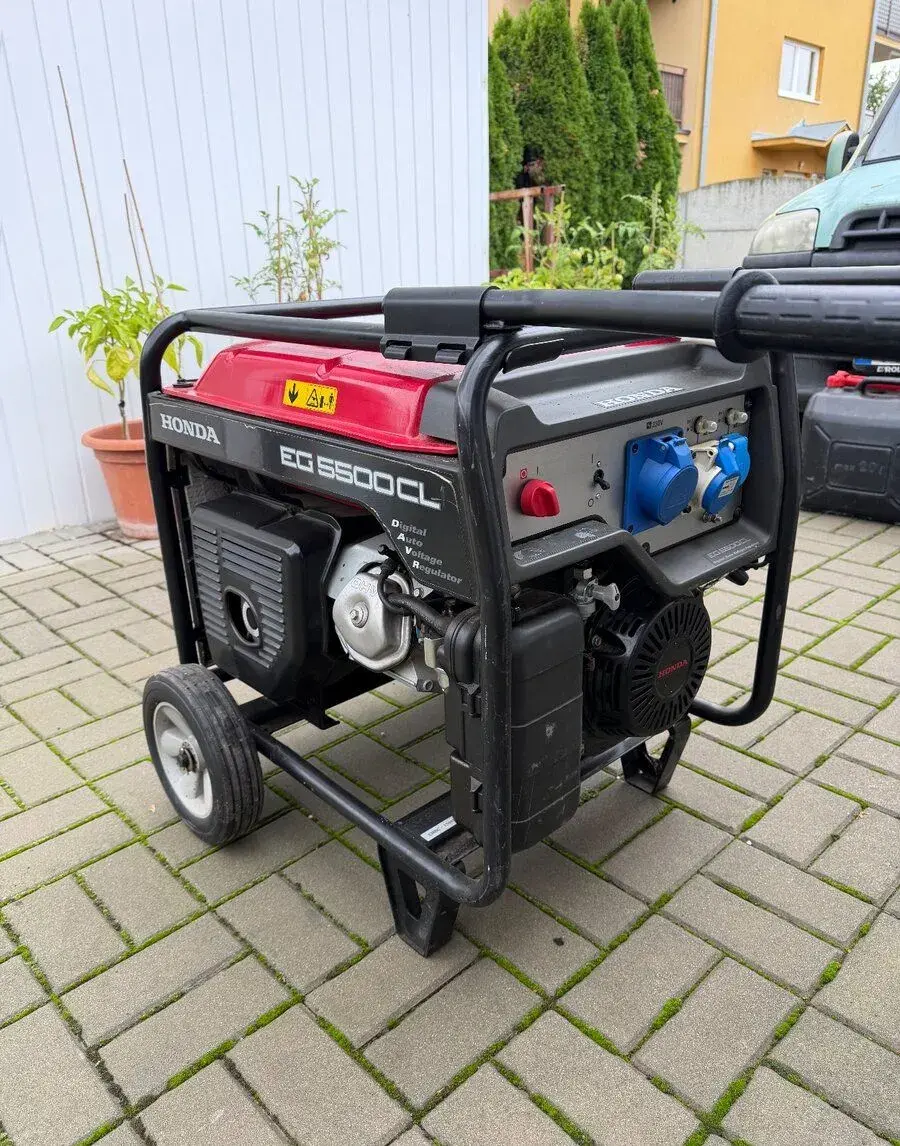 Elektrocentrála HONDA EG 5500CL s AVR v záruke do 12/2027