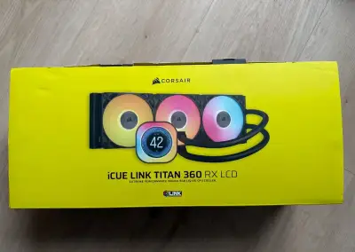 Corsair iCUE LINK TITAN 360 RX LCD Black – vodné chladenie