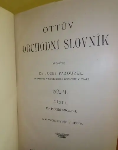 Ottuv Obchodní Slovník - komplet 3 diely