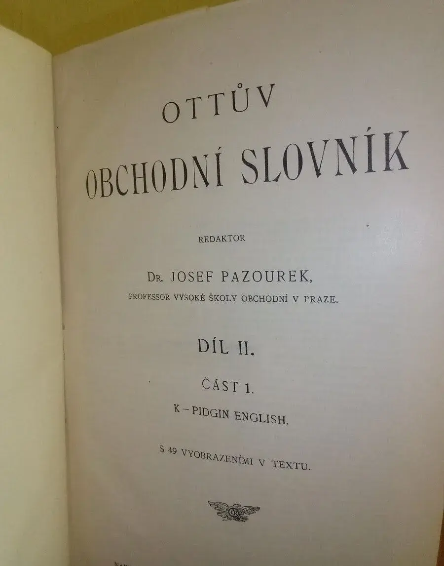 Ottuv Obchodní Slovník - komplet 3 diely