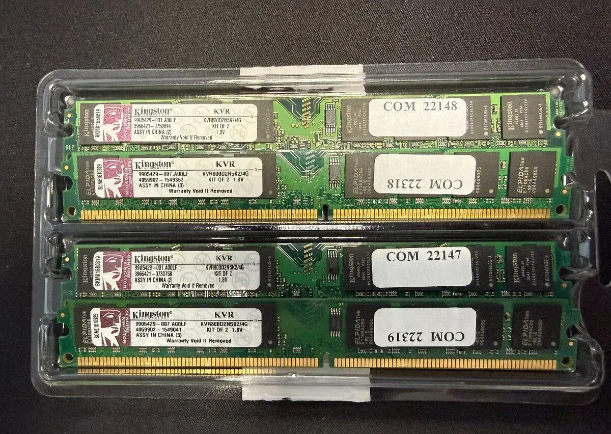 DDR2-800 CL5 4x2GB (8GB)