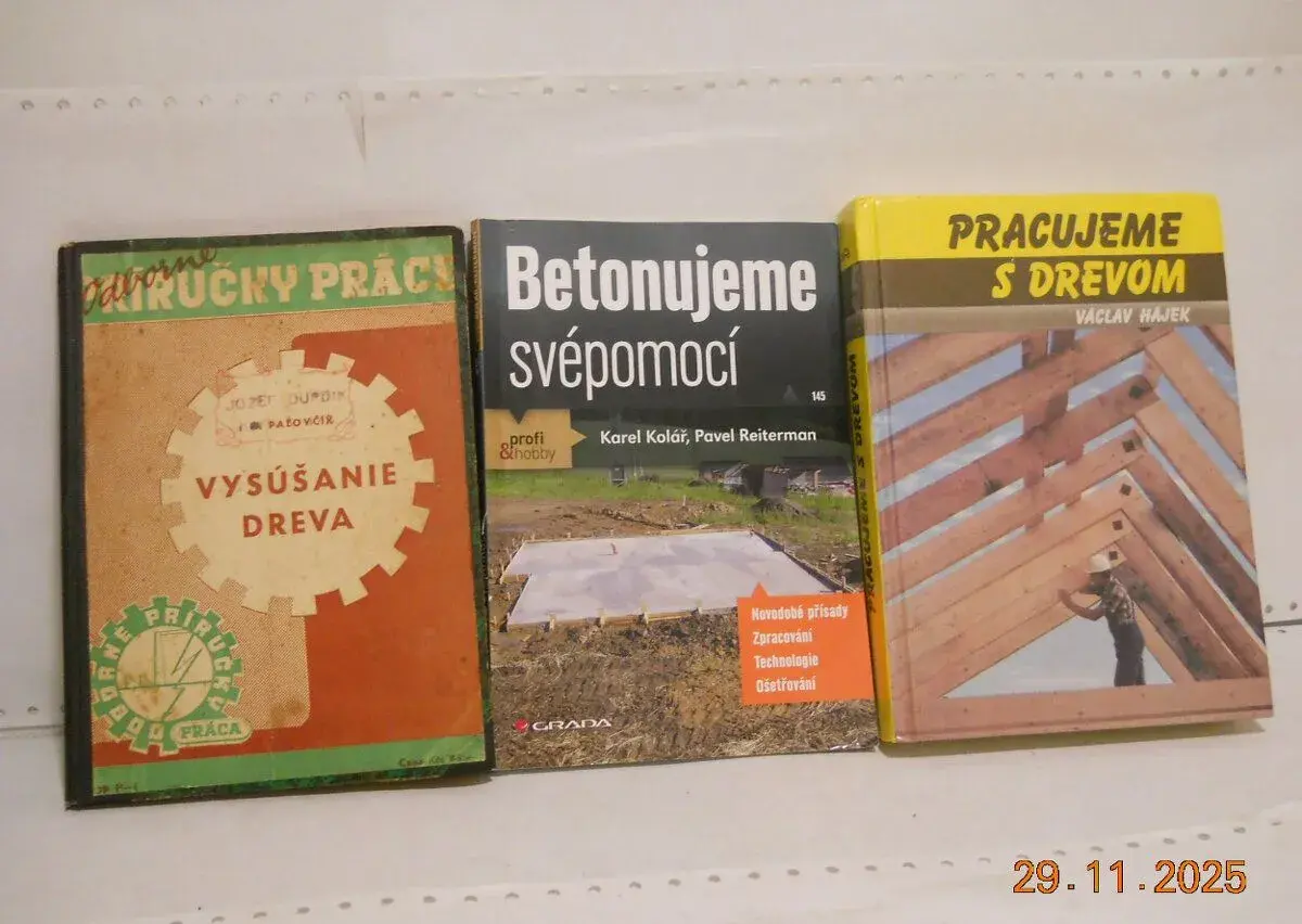 Knihy o dreve a betóne