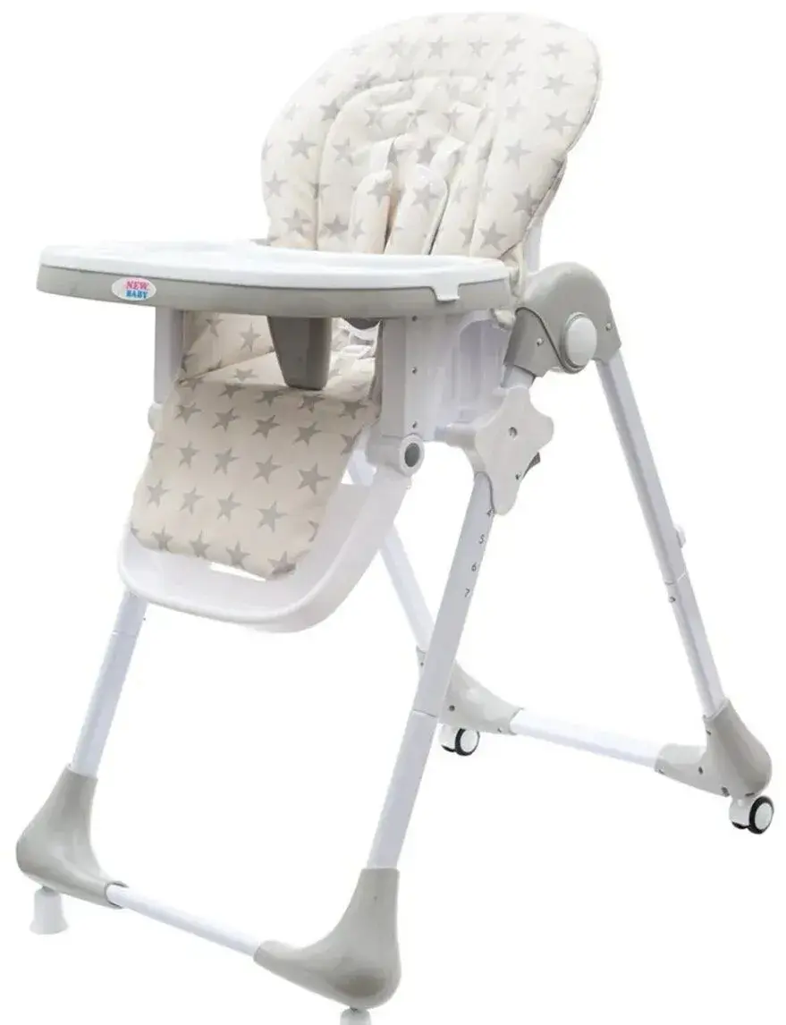 Detska NEW BABY Gray Star jedalenska stolicka
