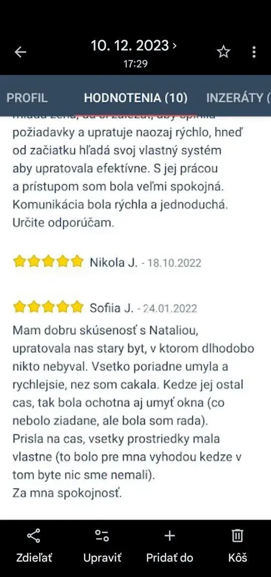 kvalitné spoľahlive upratovanie