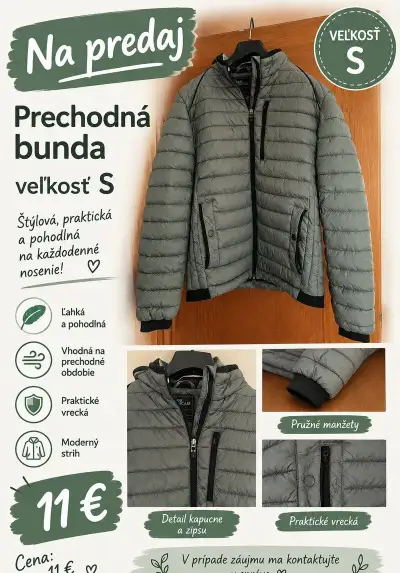 Prechodná frajerská bunda S