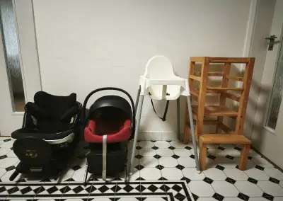 VEĽKÝ DETSKÝ SET (30 €): 2x Autosedačka so základňou + Veža