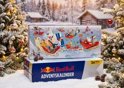 Redbull adventný kalendár (nemecky)