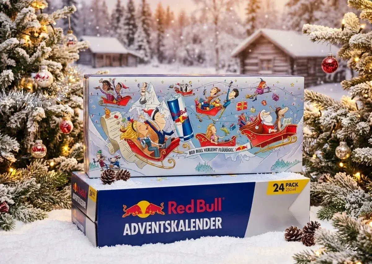 Redbull adventný kalendár (nemecky)