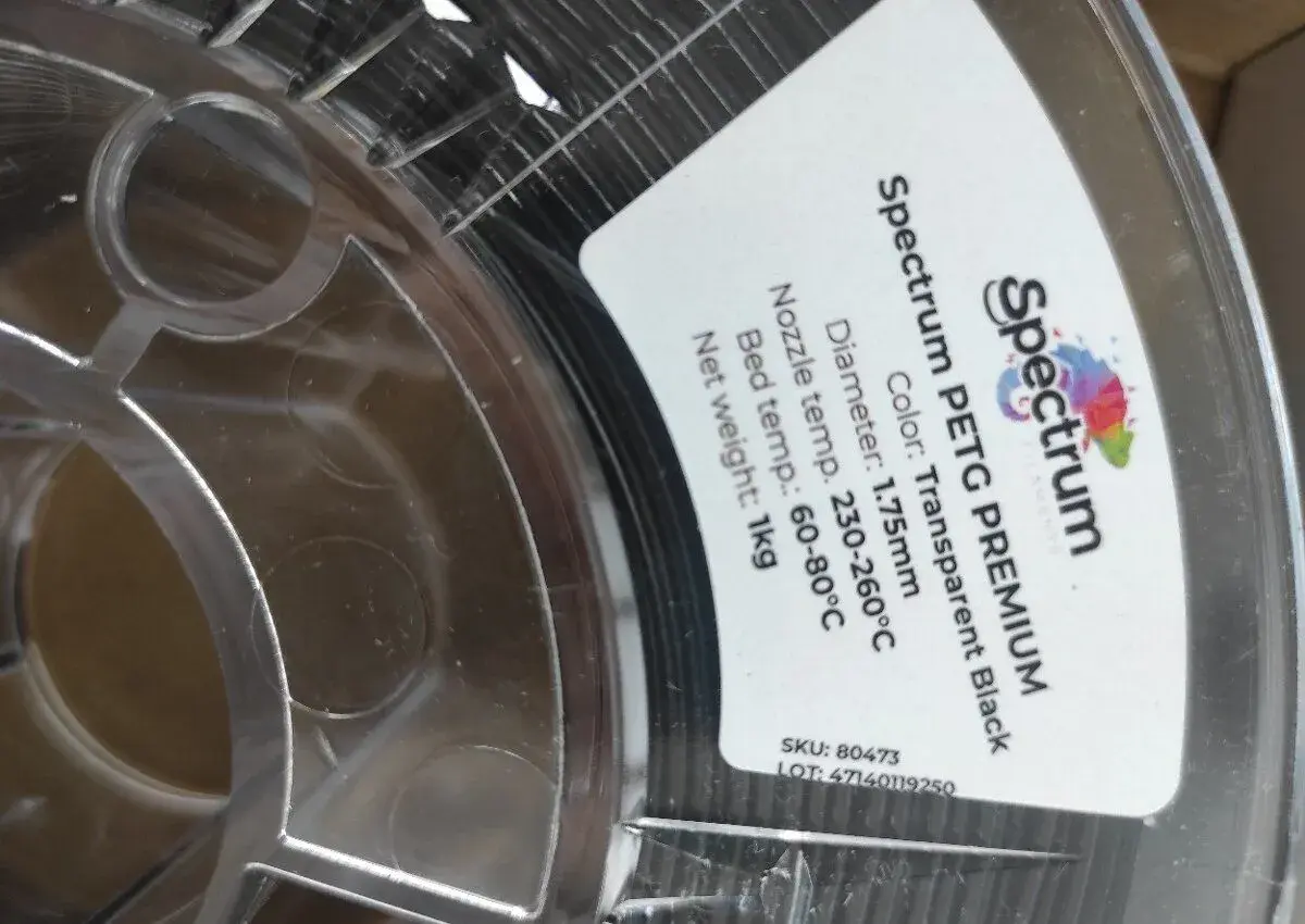 Filament novy cca 1 kg, Petg. Na 3Dtlac