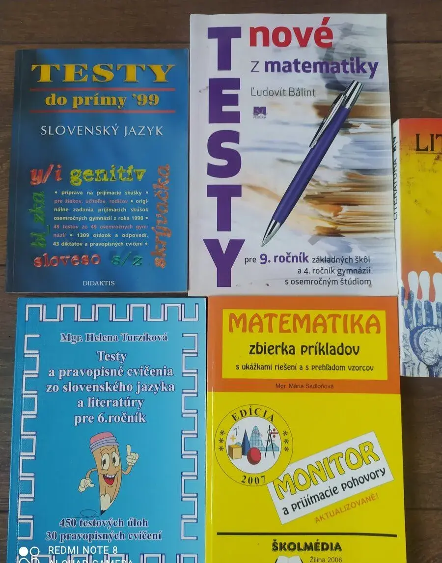 Testy matematika, slovencina