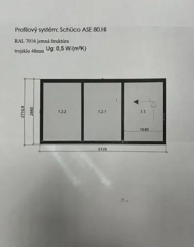 Hliníkový HS portál , Zdvižno-posuvné hliníkové dvere SCHUCO