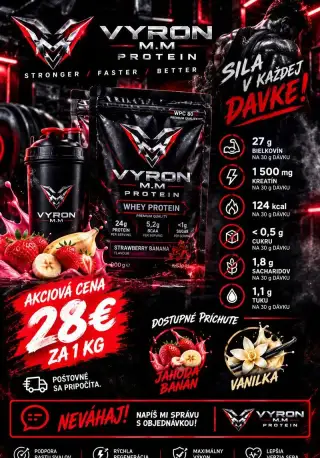 VYRON M.M PROTEIN – srvátkový proteín 1000 g