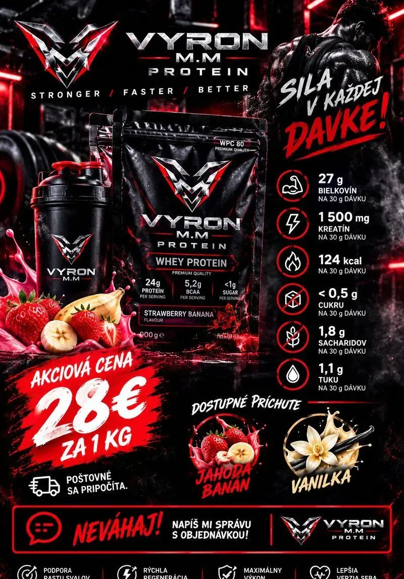 VYRON M.M PROTEIN – srvátkový proteín 1000 g