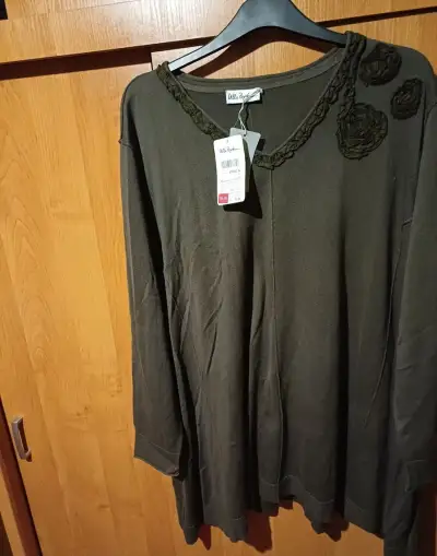 Khaki pulóver Ulla Popken xxxl