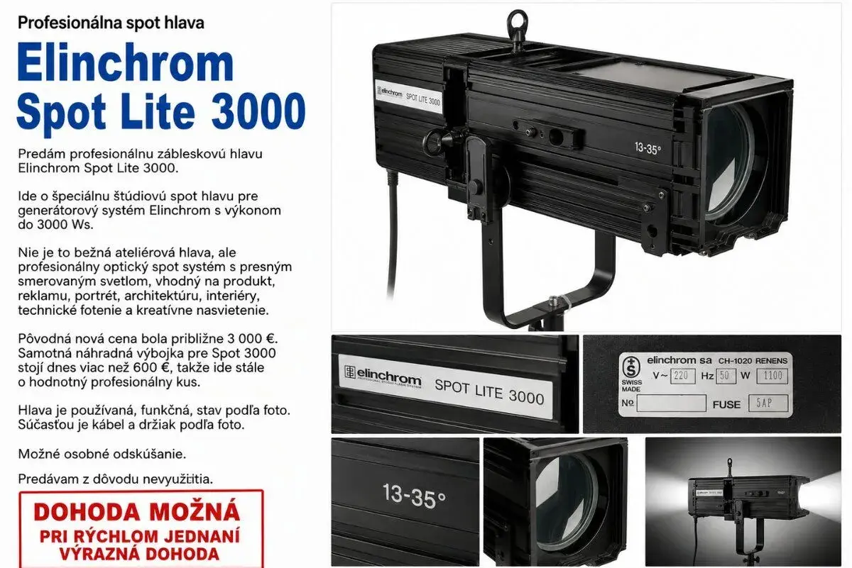 Elinchrom Spot Lite 3000 – profesionálny optický spot