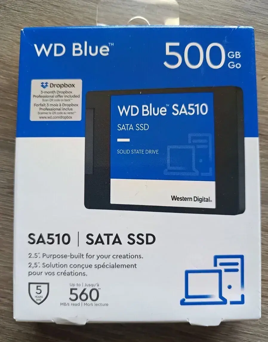 Western Digital Blue™ SA510 500/ 1 TB, SSD 2,5" Zaruka
