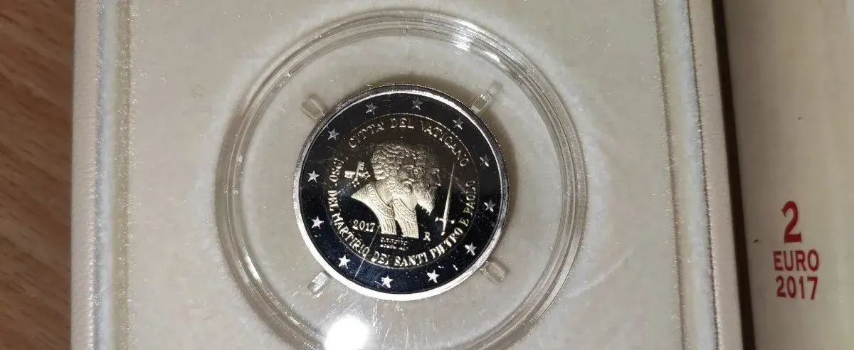 Proof 2 eurová (2€) minca Vatikán 2017