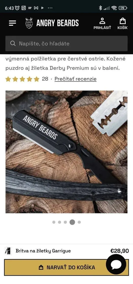 Britva Angry beards shavetta
